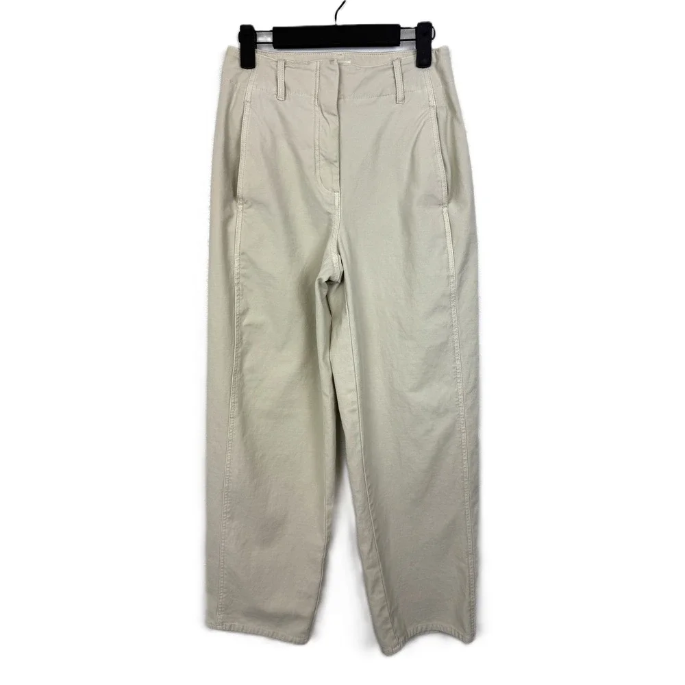 Aritzia Wilfred Free Ascendant Pants Light Birch Cream Women 2 Wide Leg